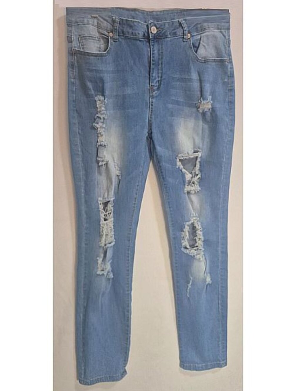 Kunmi Distressed jeans, stretch, 34" waist